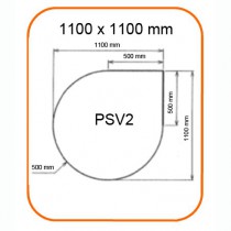 Pedana in vetro PSV2