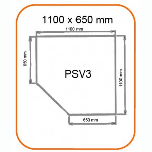 Pedana in vetro PSV3