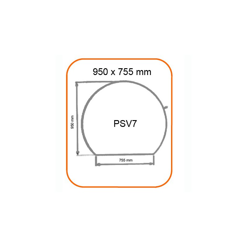 Pedana in vetro PSV7