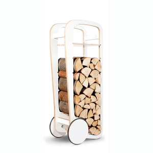 Wood Trolley portalegna White